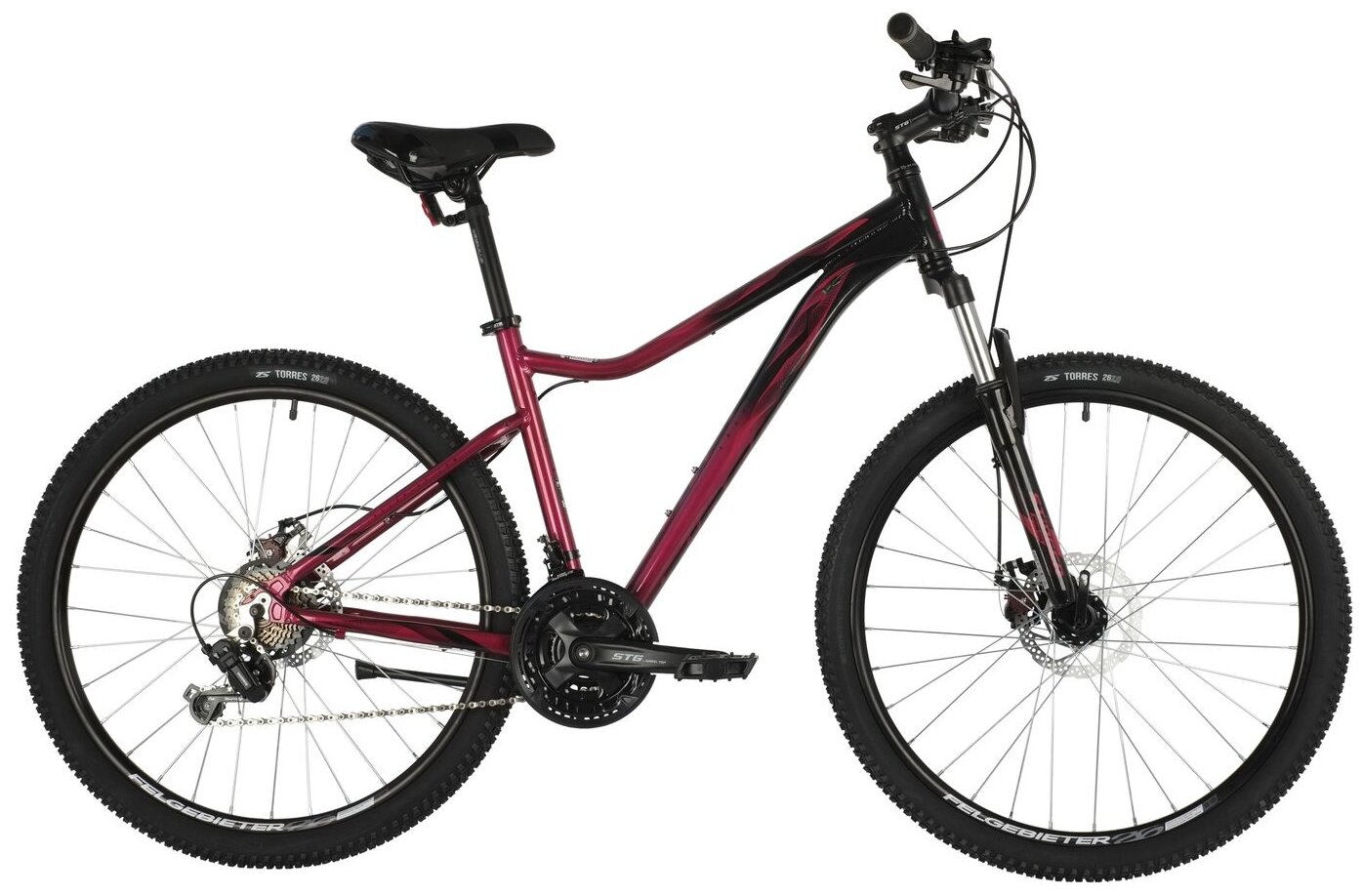 Горный (MTB) велосипед Stinger Laguna Evo 26 (2021) красный 15