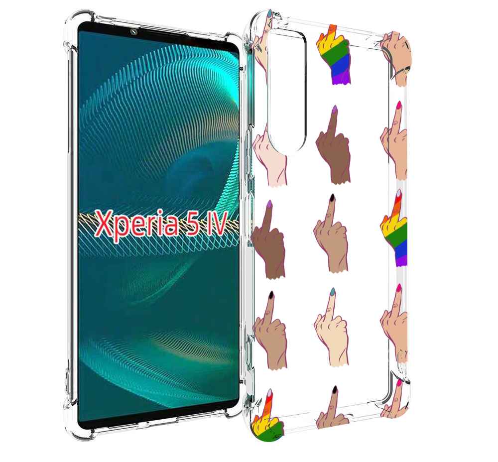 

Чехол MyPads разноцветные-руки для Sony Xperia 5 IV (5-4), Прозрачный, Tocco