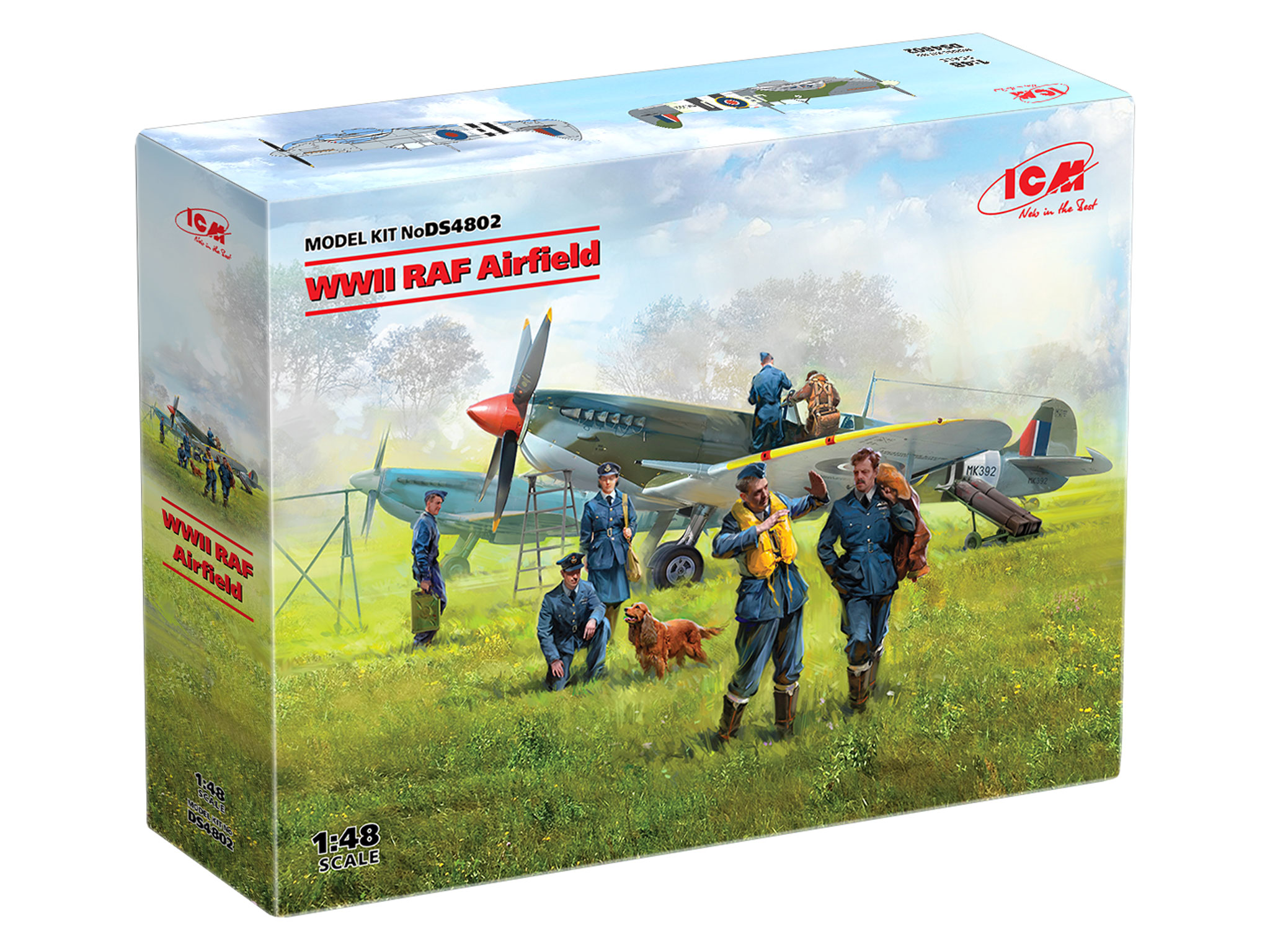 фото Сборная модель icm 1/48 аэродром raf ii мв ds4802