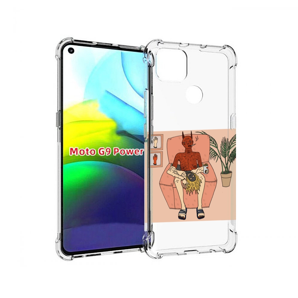 

Чехол MyPads девушка-сняла-кожу для Motorola Moto G9 Power, Прозрачный, Tocco