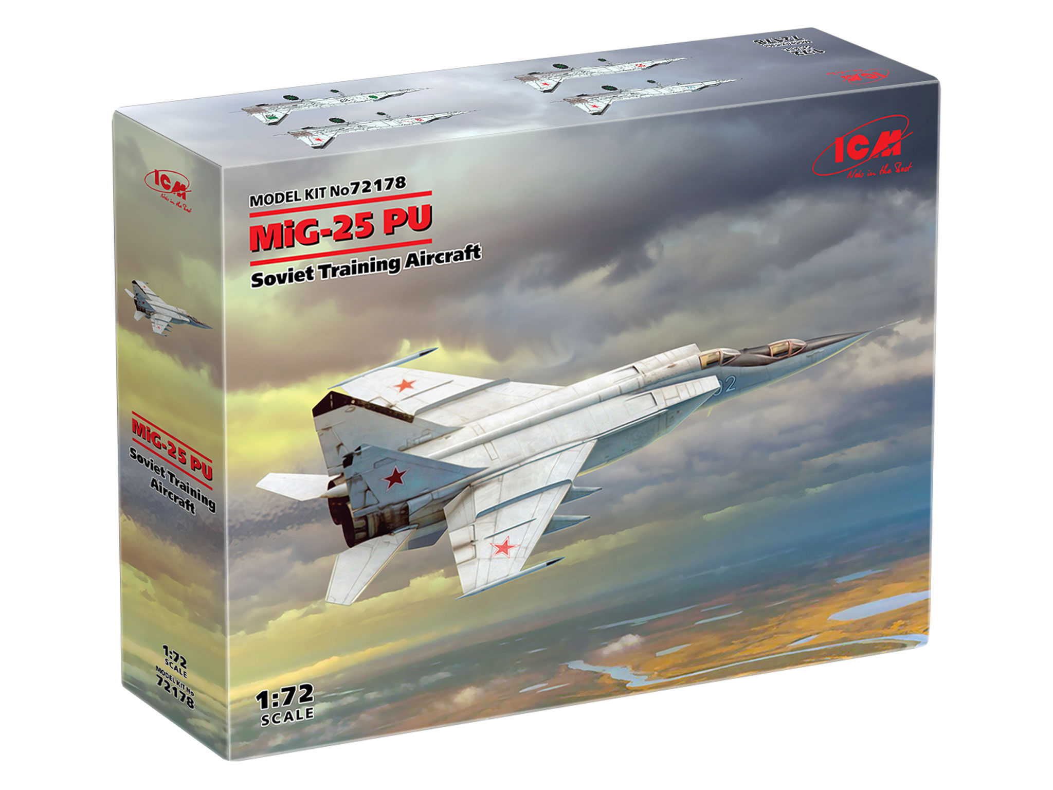 фото Сборная модель icm 1/72 migg-25пу, советский учебный самолет 72178