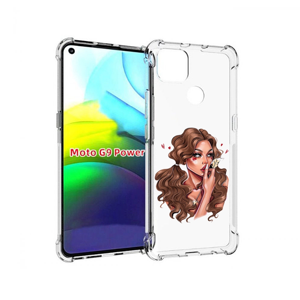 

Чехол MyPads девушка-со-стрелой женский для Motorola Moto G9 Power, Прозрачный, Tocco