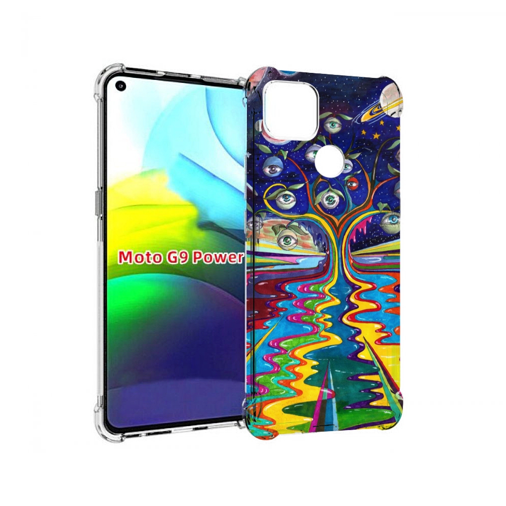 

Чехол MyPads дерево с глазами акварель для Motorola Moto G9 Power, Прозрачный, Tocco