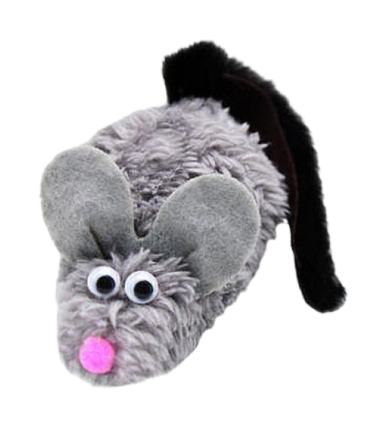 

Игрушка для кошек GoSi sh-07453 Мышь-полевка с хвостом из натуральной норки серая