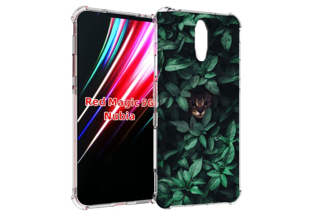 

Чехол MyPads котенок в листьях для ZTE Nubia Red Magic 1 5G, Прозрачный, Tocco