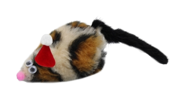 Игрушка для кошек GoSi sh-07618NY Новогодний подарок Тигровая мышь ТАНА