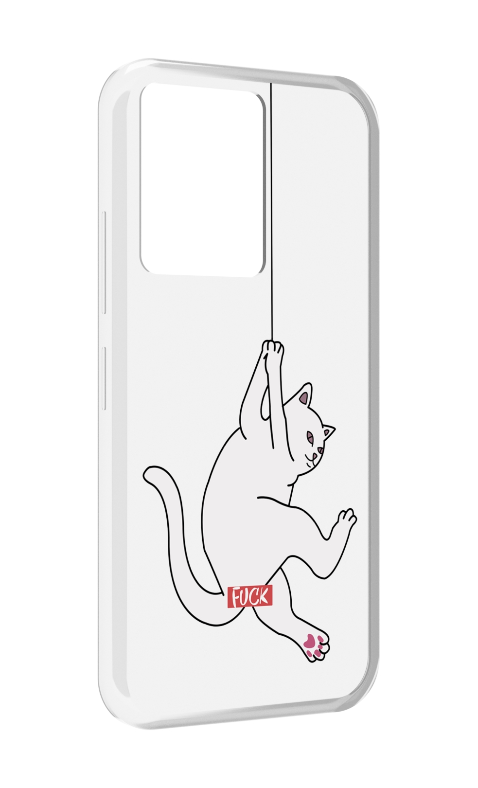 

Чехол MyPads котяра-на-веревке для Infinix Note 12 5G X671 / Note 12 Pro 5G, Прозрачный, Tocco