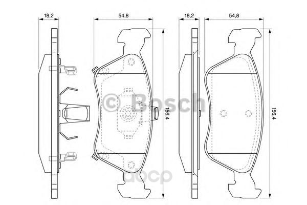 

Тормозные колодки Bosch дисковые 986424560