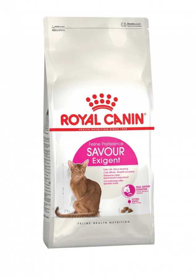 фото Сухой корм для привередливых взрослых кошек royal canin savor exigent