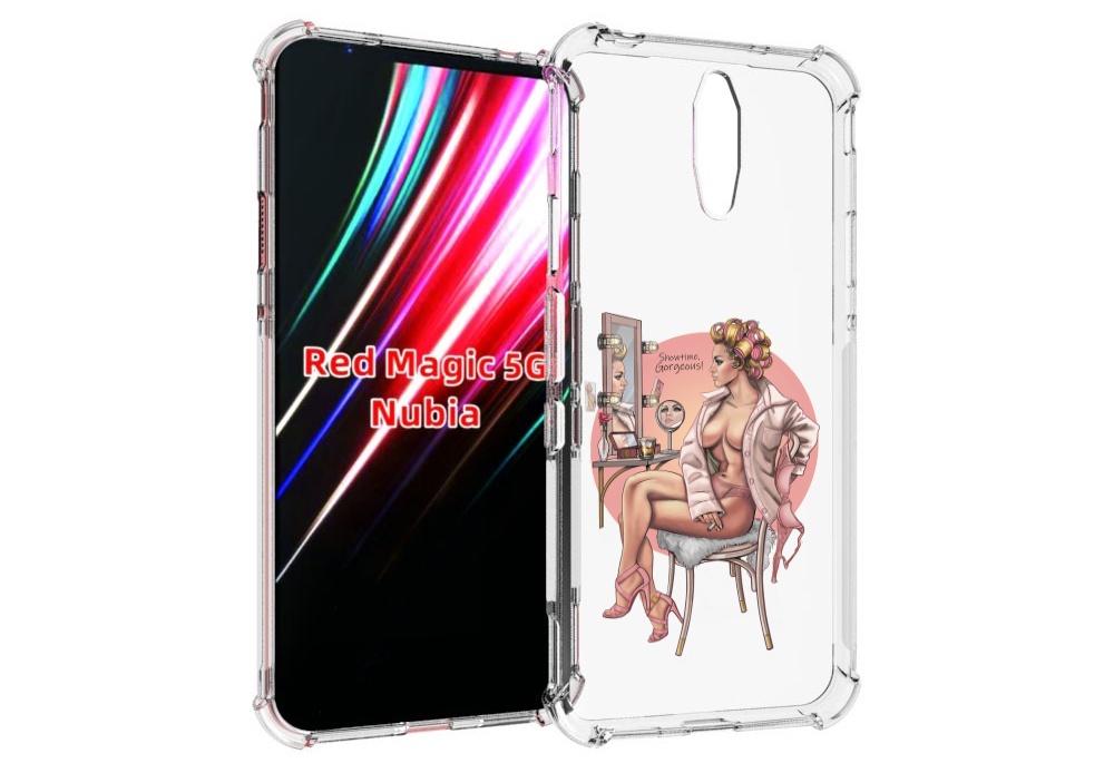 

Чехол MyPads красивая-девушка-с-зеркалом женский для ZTE Nubia Red Magic 1 5G, Прозрачный, Tocco