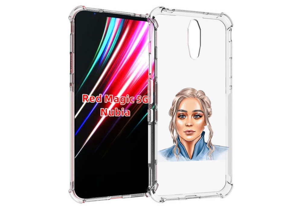 

Чехол MyPads красивая-нарисованная-девушка-блондинка женский для ZTE Nubia Red Magic 1 5G, Прозрачный, Tocco