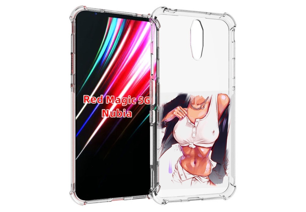 

Чехол MyPads красивая-стройная-модель для ZTE Nubia Red Magic 1 5G, Прозрачный, Tocco