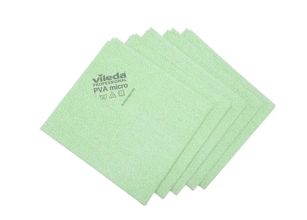 Салфетки для уборки Vileda Professional PVA micro универсальная, 38x35 см, 1 пачка 5 шт...