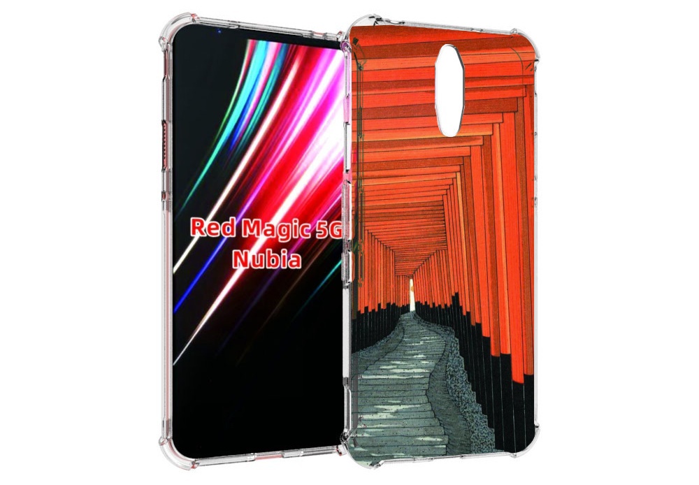 

Чехол MyPads красный коридор для ZTE Nubia Red Magic 1 5G, Прозрачный, Tocco