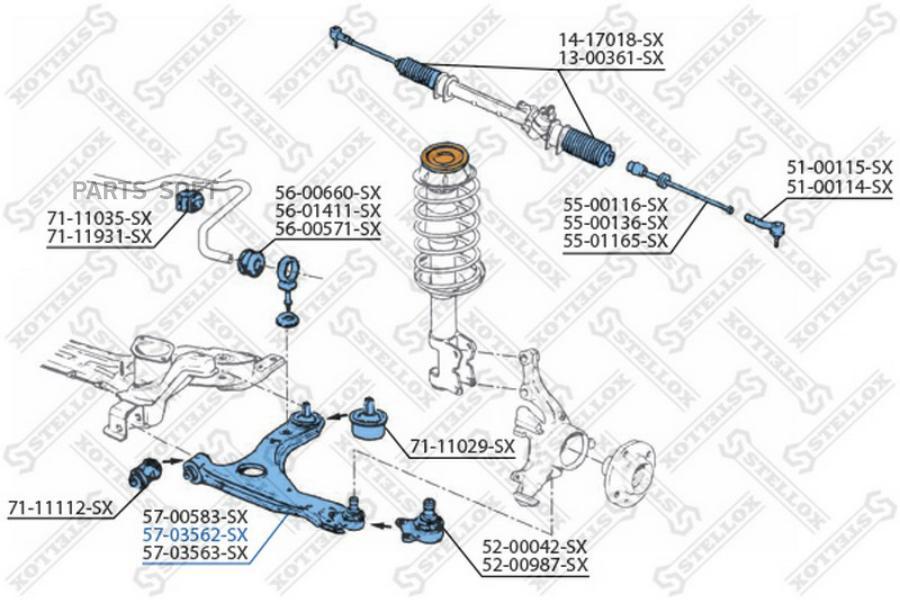 

Рычаг подвески Stellox 5703562SX