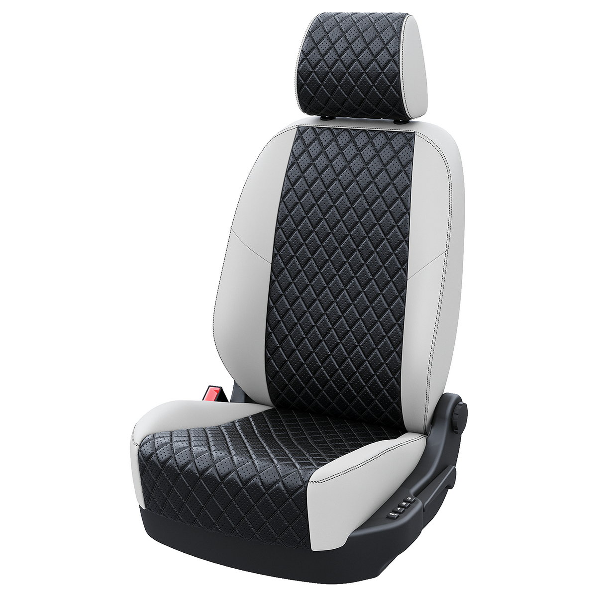 

Чехлы на сиденья Автодруг для Hyundai Solaris 2 A1083DS2093 Экокожа ромб Белый Черный, Черный;белый, A1083