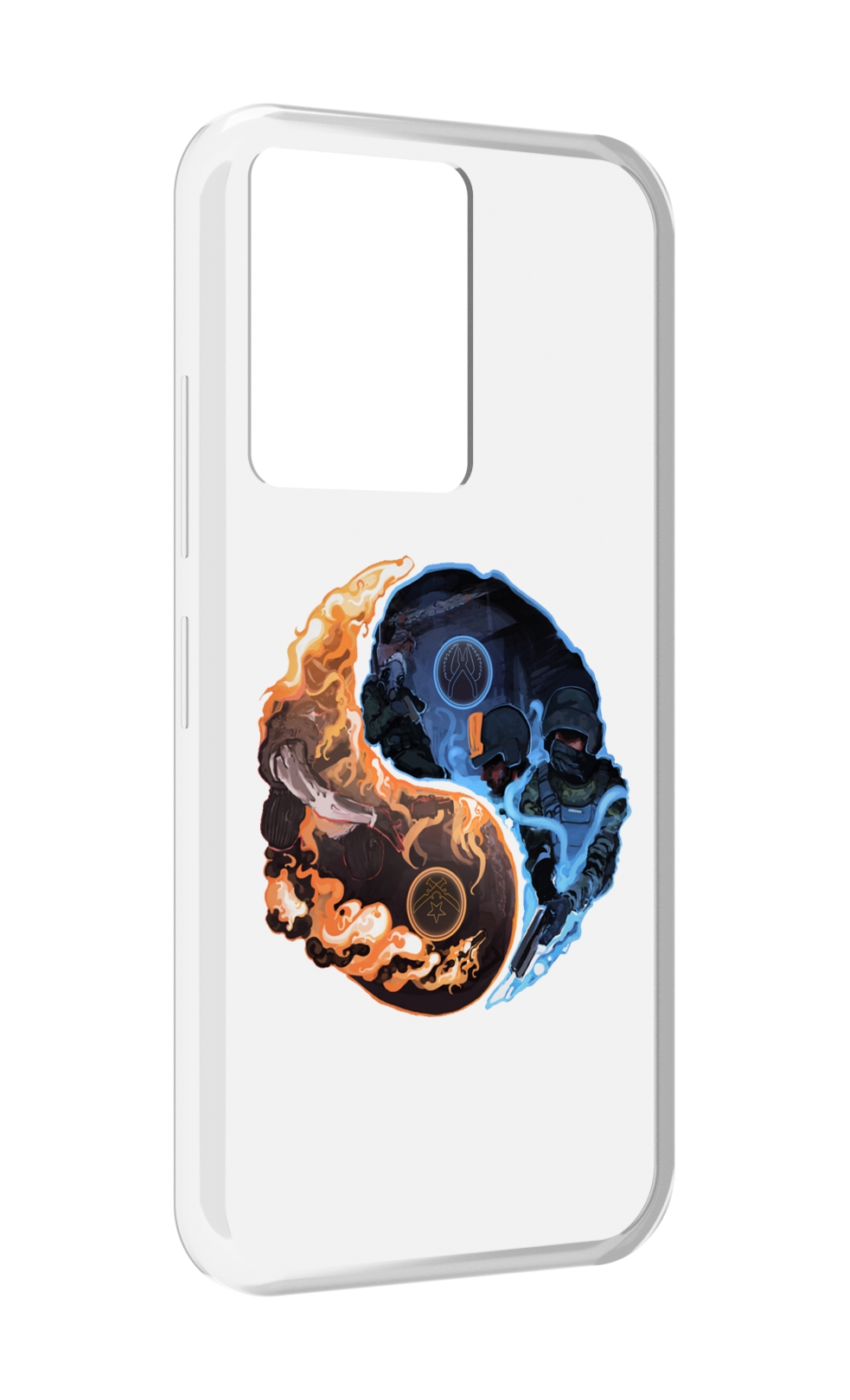 

Чехол MyPads кс-го-инь-янь для Infinix Note 12 5G X671 / Note 12 Pro 5G, Прозрачный, Tocco