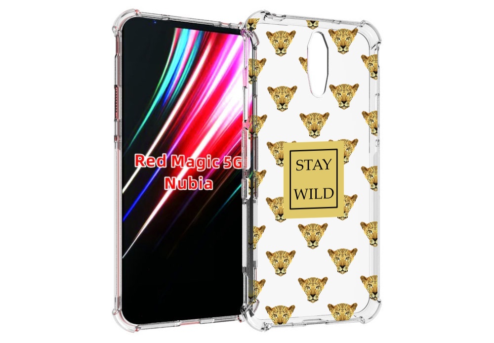 

Чехол MyPads леопард-вайлд для ZTE Nubia Red Magic 1 5G, Прозрачный, Tocco