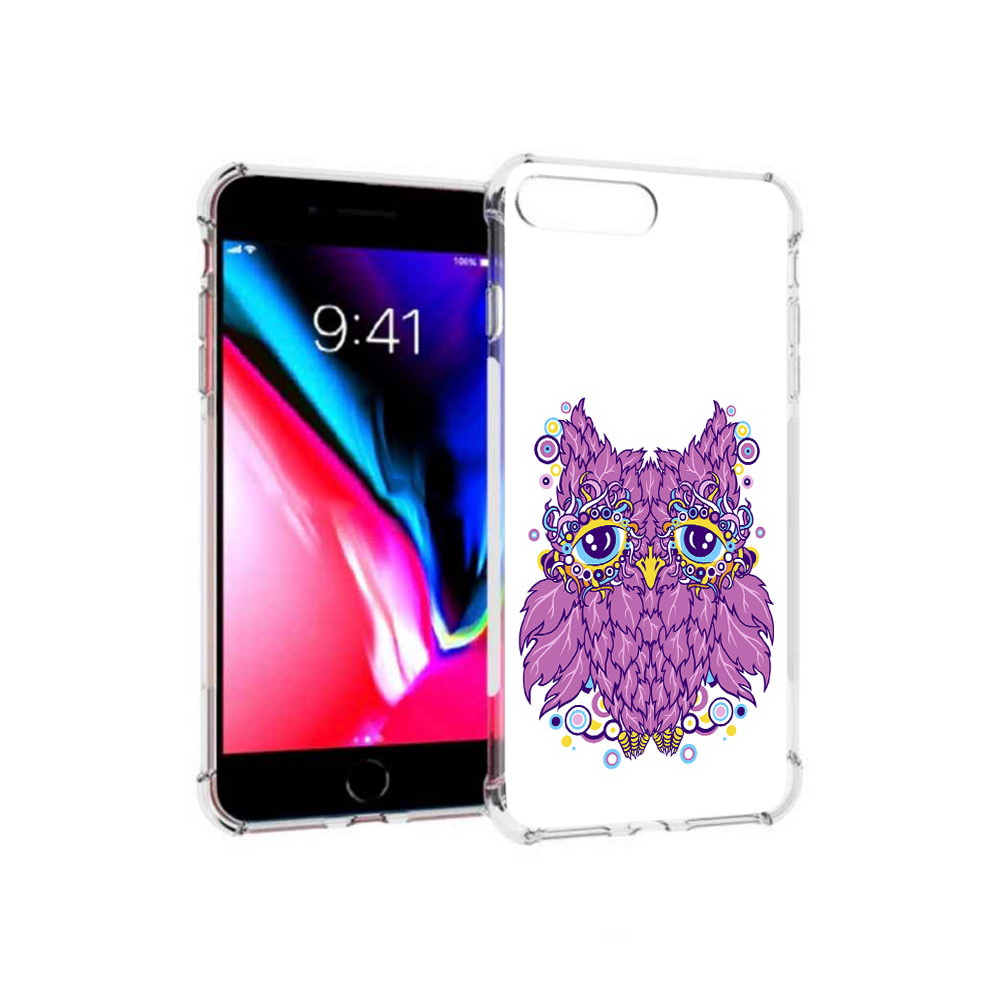 

Чехол MyPads Tocco для Apple iPhone 8 Plus Розовая сова (PT70866.609.147), Прозрачный, Tocco