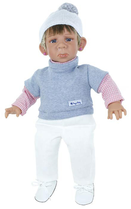 фото Кукла lamagik джестито в слезах, в белых брючках, свитере и шапочке, 38 см, 3496263