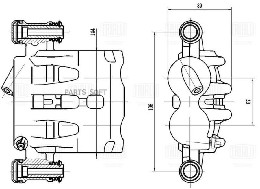 

Суппорт Торм. Peugeot Boxer (06-)/Citroen Jumper (06-) Перед. Прав. D 44/48Мм Trialli арт.