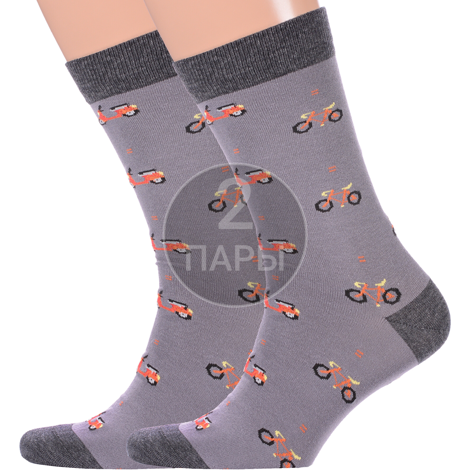 Комплект носков мужских Красная Ветка 2-С-2058 черных 27 2 пары