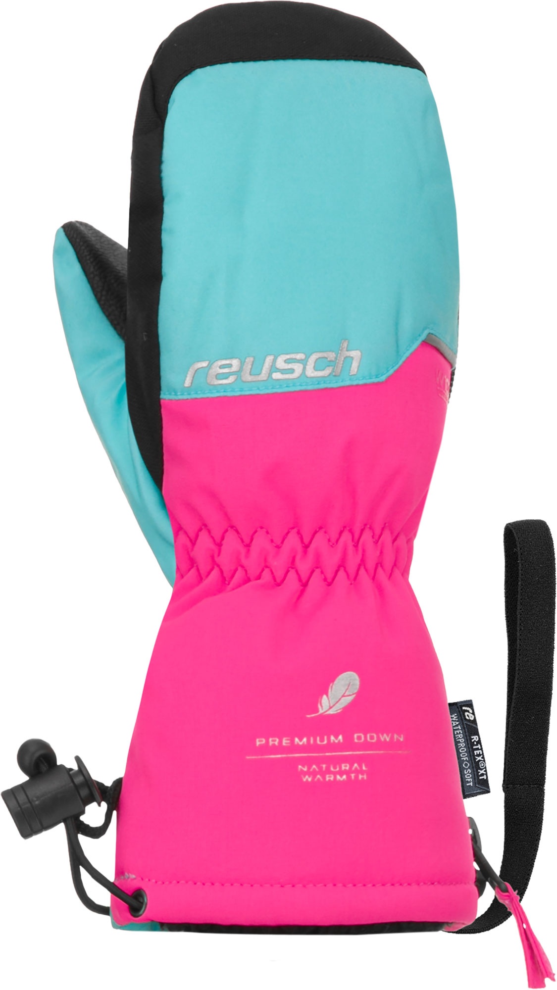 Варежки Reusch Jerry Down R-Tex Xt Mitten Bachelor Button/Knockout Pink Дюйм:Iii