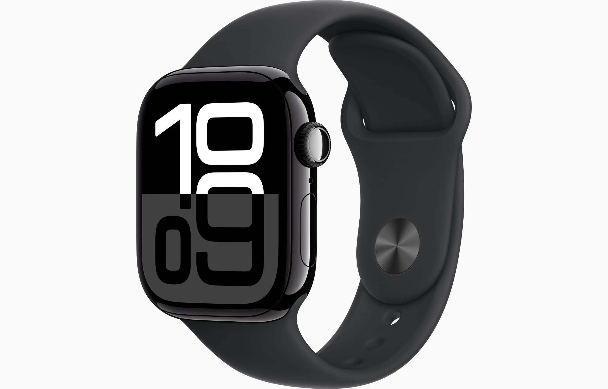 

Часы Apple Watch Series 10 Aluminium Jet Black 42mm GPS Sport Band Black M/L, Watch Series 10