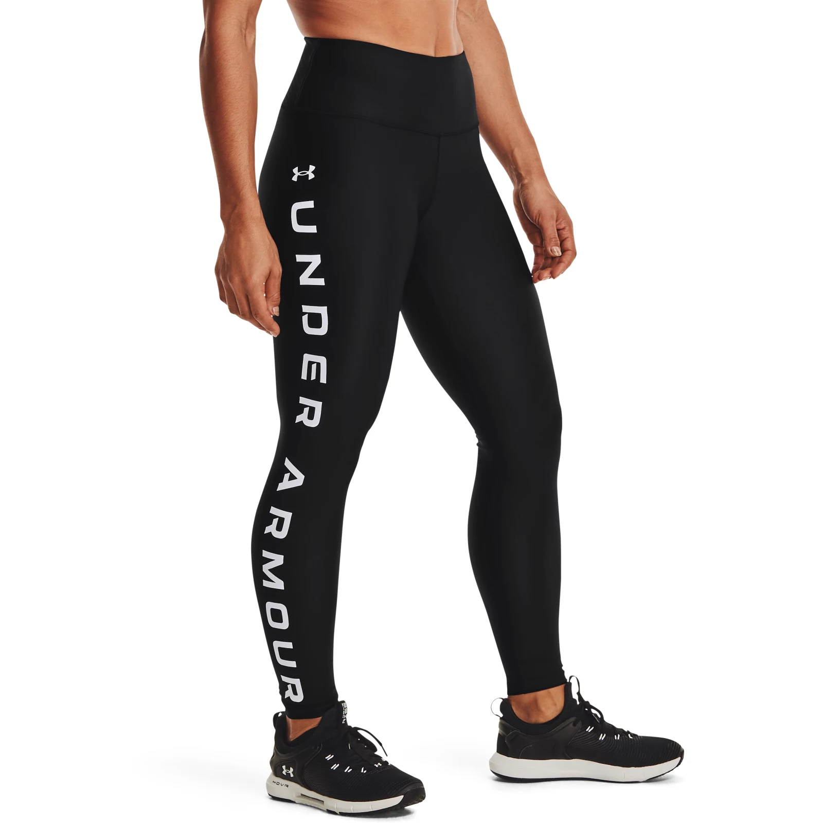 фото Спортивные леггинсы женские under armour hg branded leg ns черные l