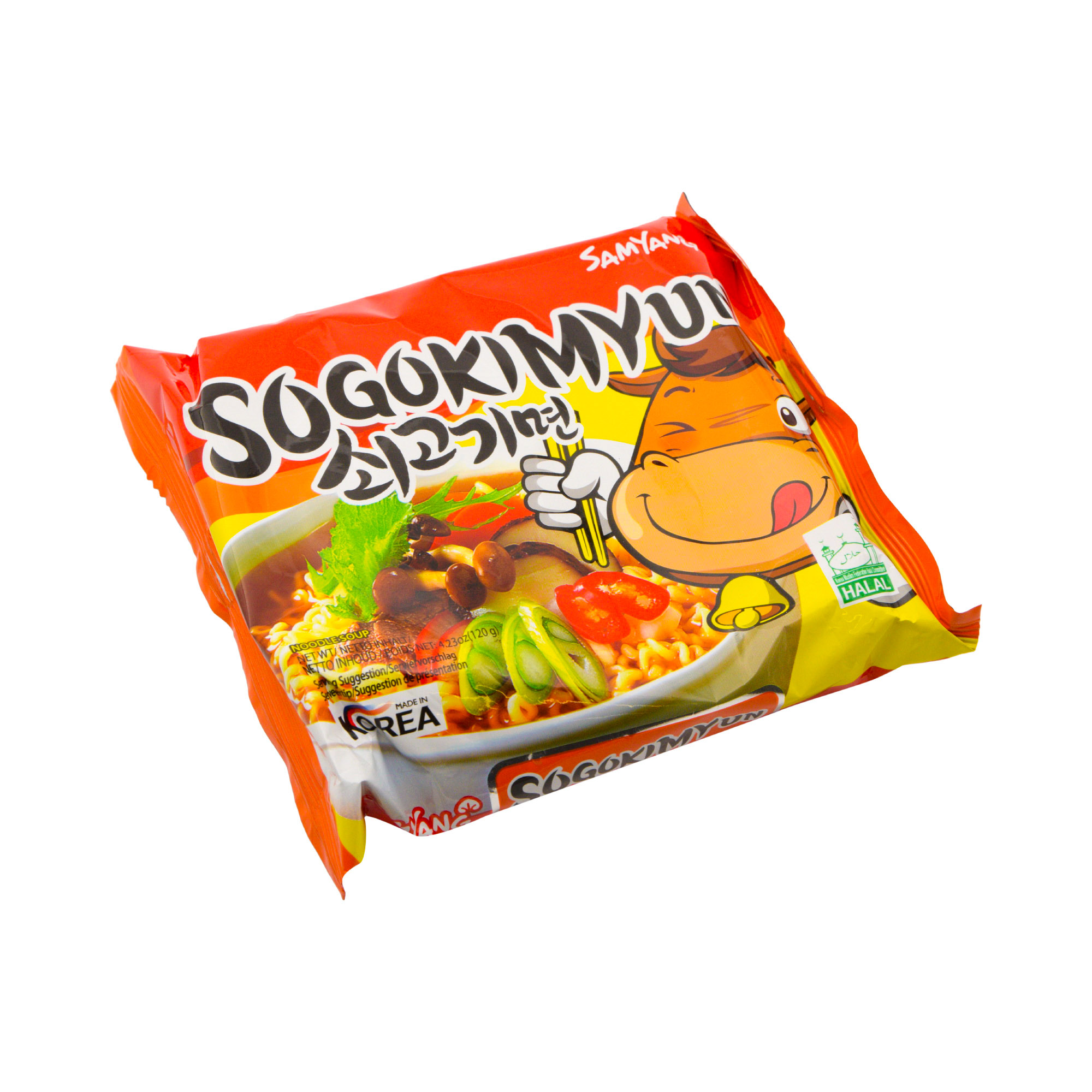 Лапша Samyang Sogokimyun со вкусом говядины быстрого приготовления 120 г