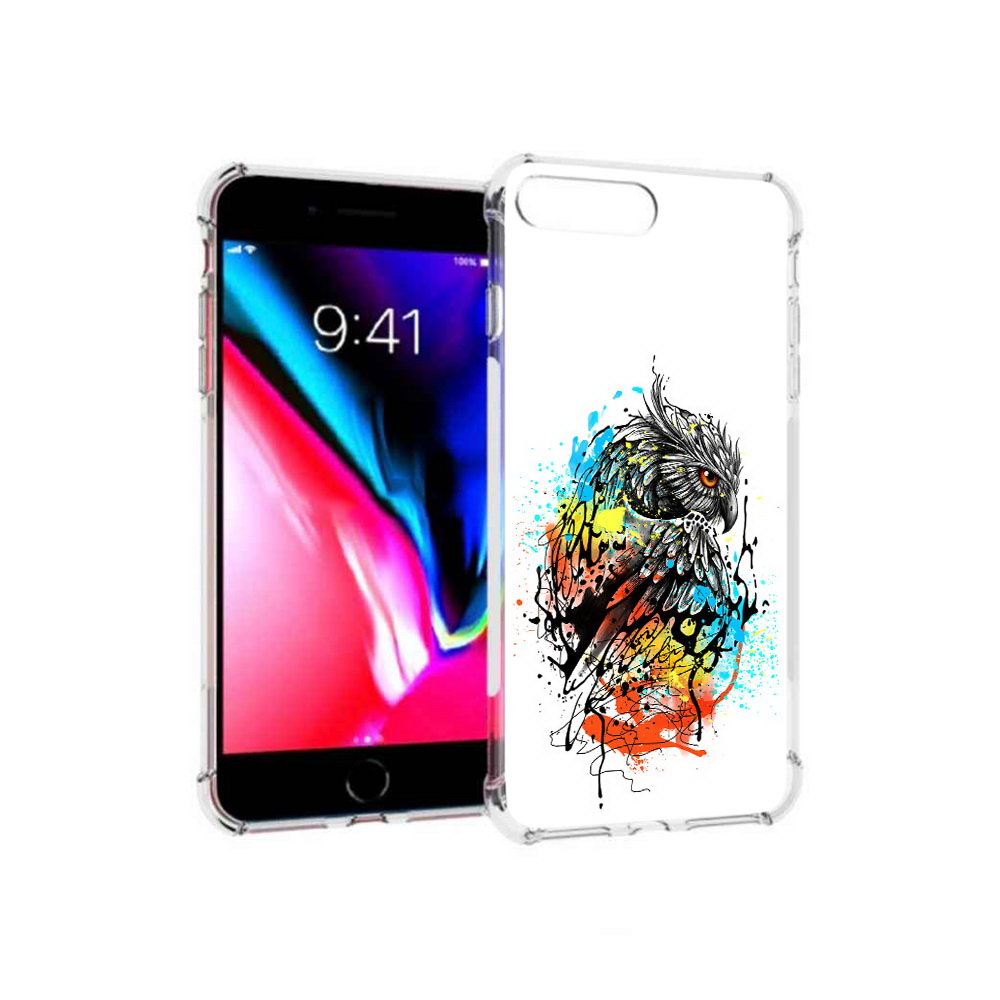 

Чехол MyPads Tocco для Apple iPhone 8 Plus Творческая сова (PT70866.609.170), Прозрачный, Tocco