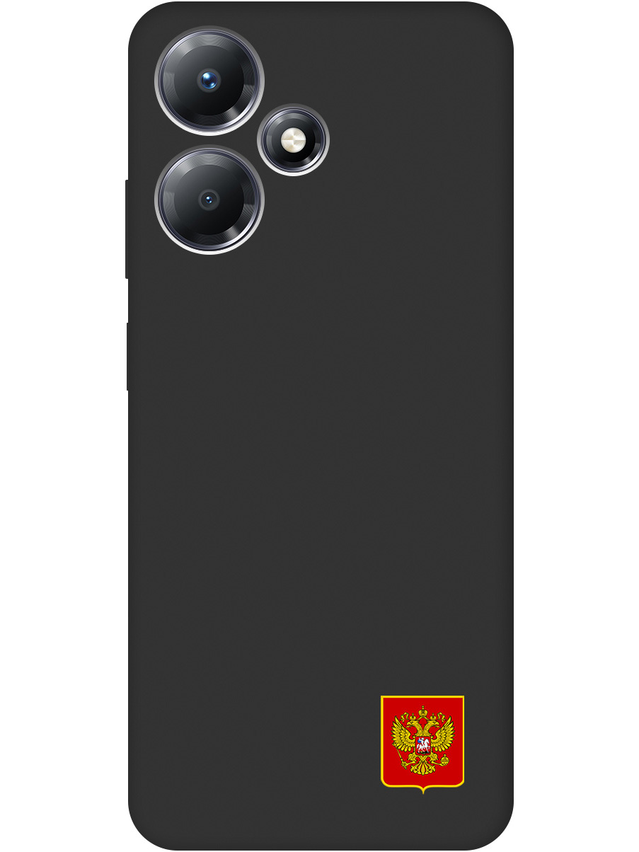 

Силиконовый чехол на Infinix Hot 30 Play с Гербом России, Soft Touch черный, 20000054