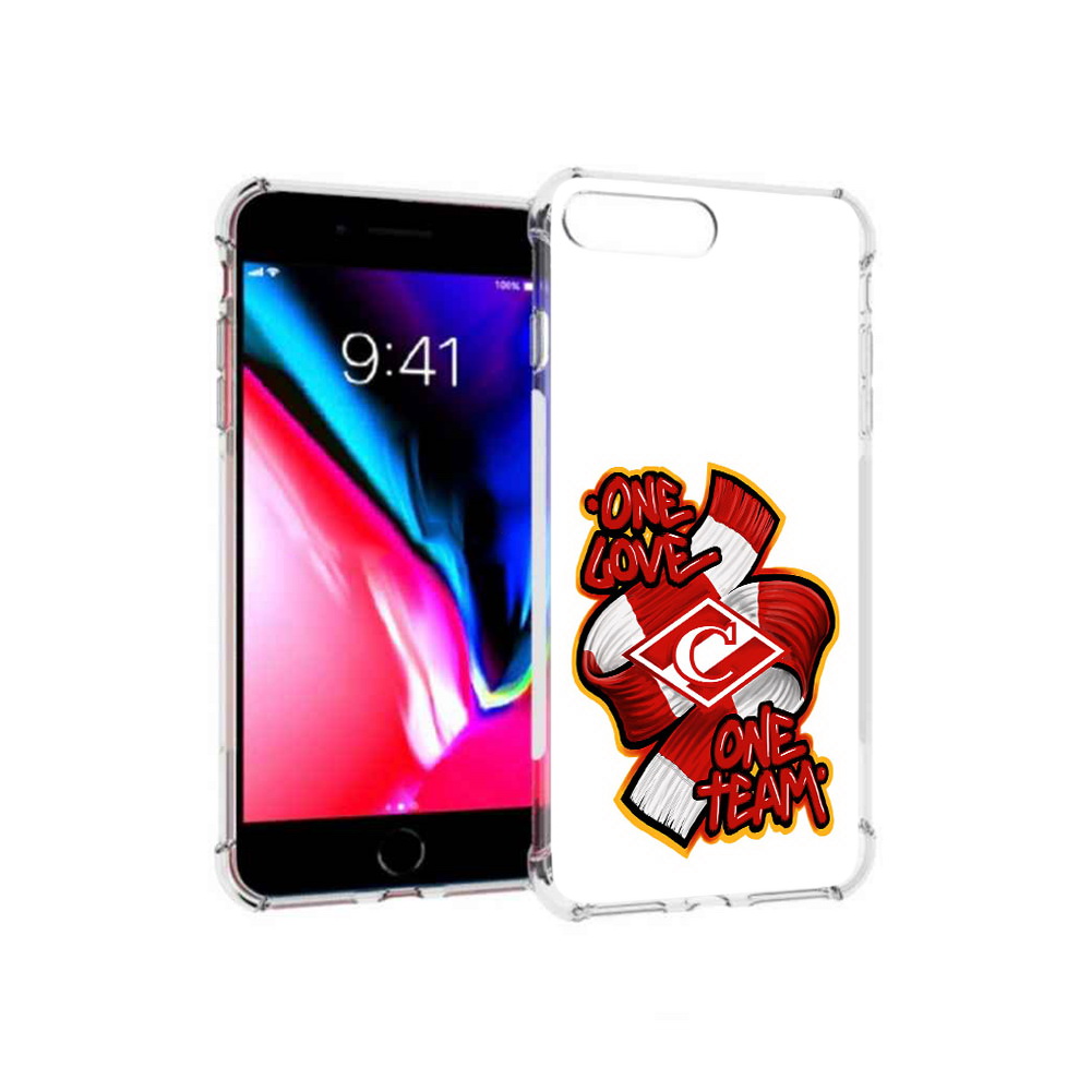 

Чехол MyPads Tocco для Apple iPhone 8 Plus ФК спарак 1 любовь (PT70866.609.184), Прозрачный, Tocco