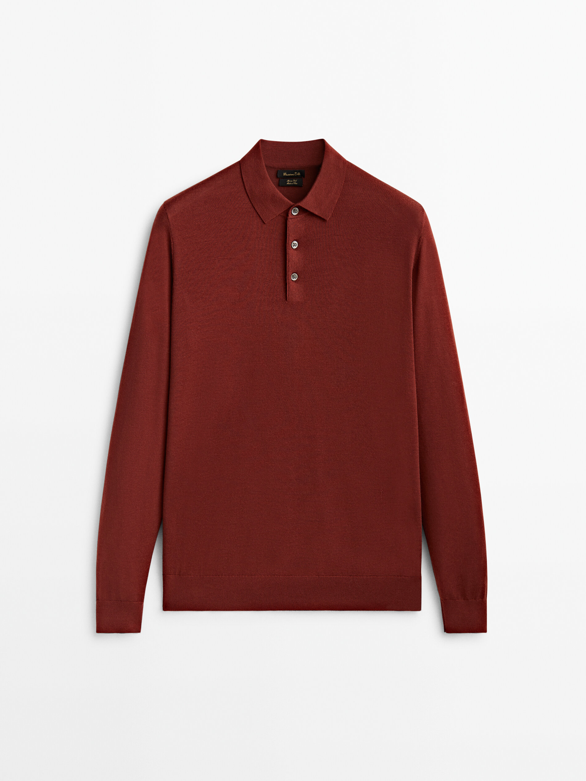 

Джемпер мужской Massimo Dutti 00965420782 бордовый M, 00965420782