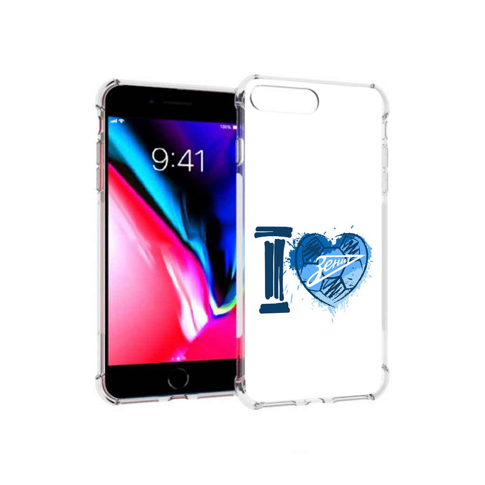 

Чехол MyPads Tocco для Apple iPhone 8 Plus ФК я люблю зенит (PT70866.609.186), Прозрачный, Tocco