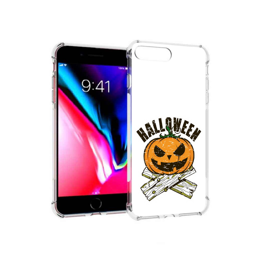 

Чехол MyPads Tocco для Apple iPhone 8 Plus Хэллоуин доски тыква (PT70866.609.194), Прозрачный, Tocco
