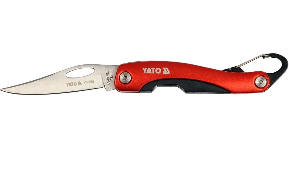 

YATO YT-76050 Нож складной 125 мм, лезвие 75 мм 1шт, Красный;черный, YT-76050