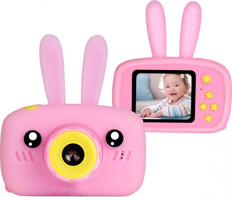 Детский фотоаппарат Зайчик, розовый, 660056