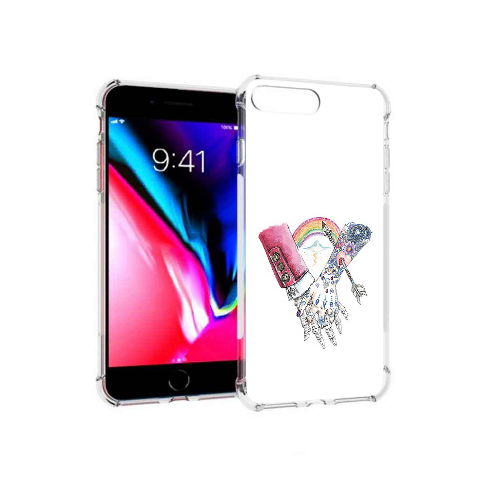 

Чехол MyPads Tocco для Apple iPhone 8 Plus абстракция руки в татуировках (PT70866.609.212), Прозрачный, Tocco