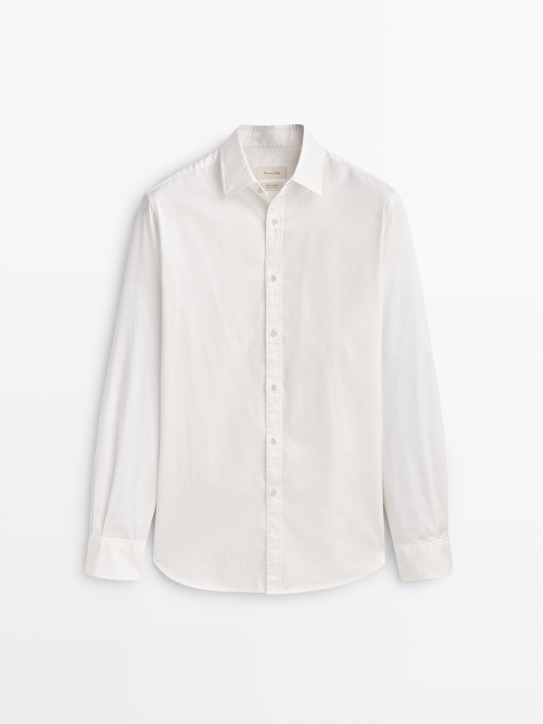 

Рубашка мужская Massimo Dutti 00122329250 белая S, 00122329250