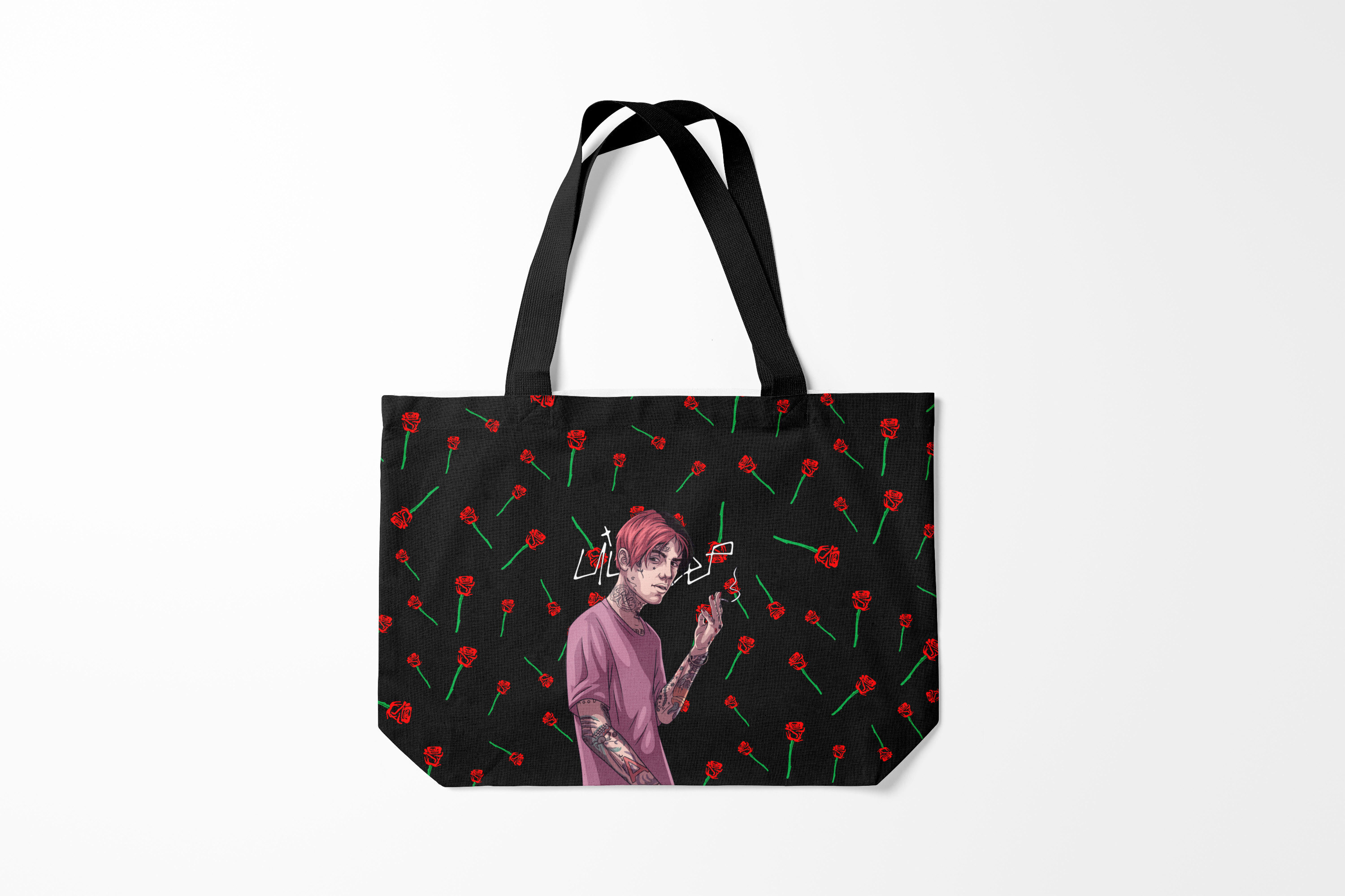 

Сумка шoппер унисекс Burnettie Lil Peep ЛИЛ ПИП Z, черный, Lil Peep ЛИЛ ПИП Z