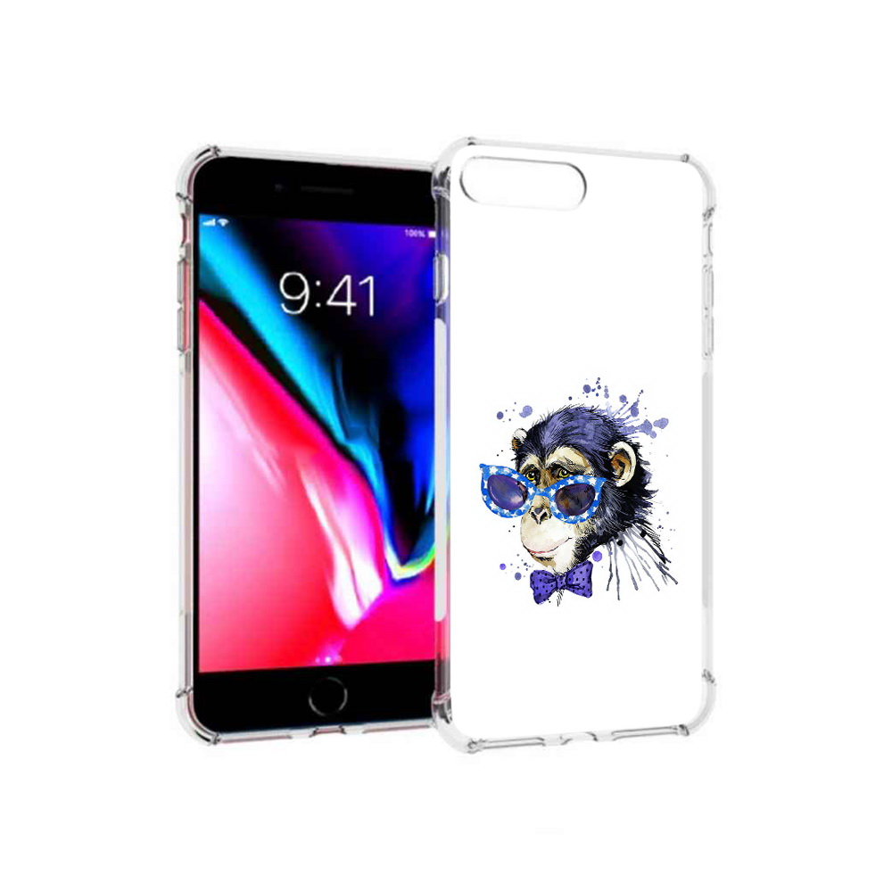Чехол MyPads Tocco для Apple iPhone 8 Plus акварельная обезьяна (PT70866.609.216)