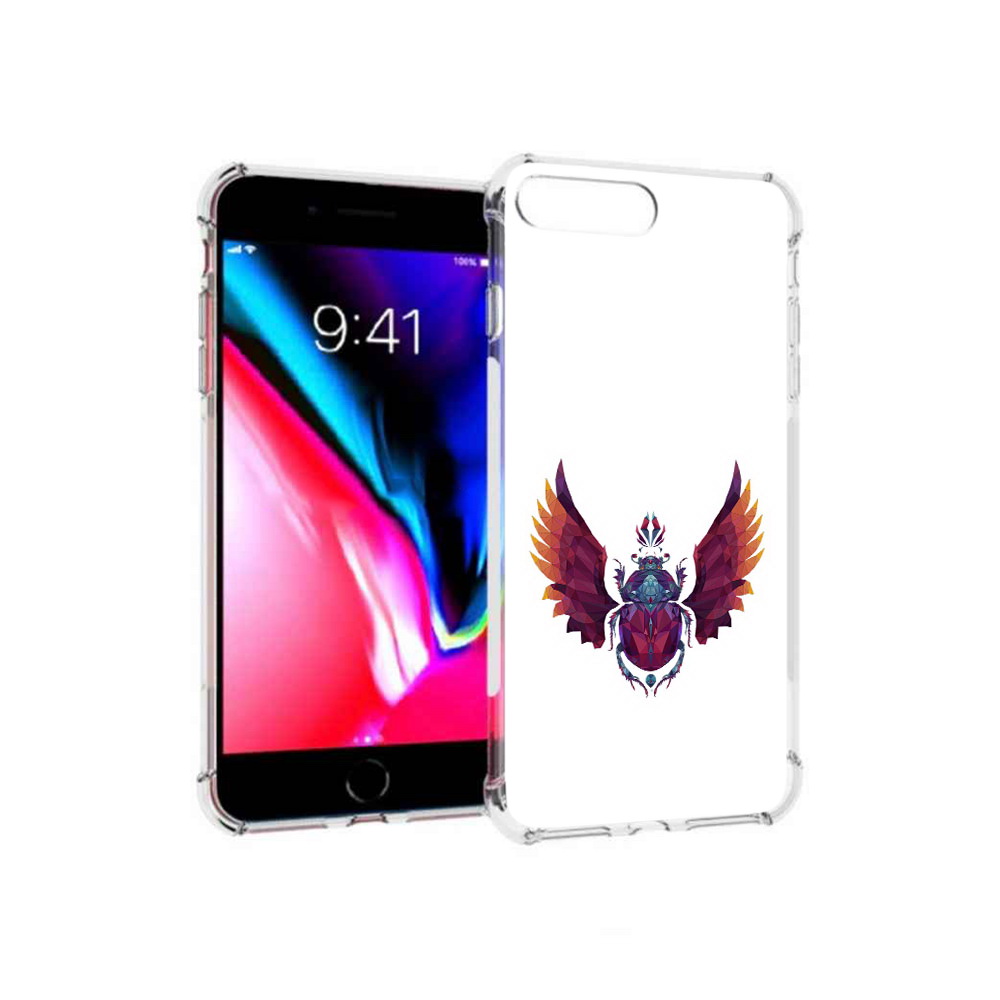 

Чехол MyPads Tocco для Apple iPhone 8 Plus алмазный скоробей (PT70866.609.219), Прозрачный, Tocco