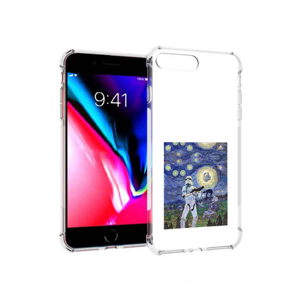 Чехол MyPads Tocco для Apple iPhone 8 Plus star wars звездная ночь (PT70866.609.23)