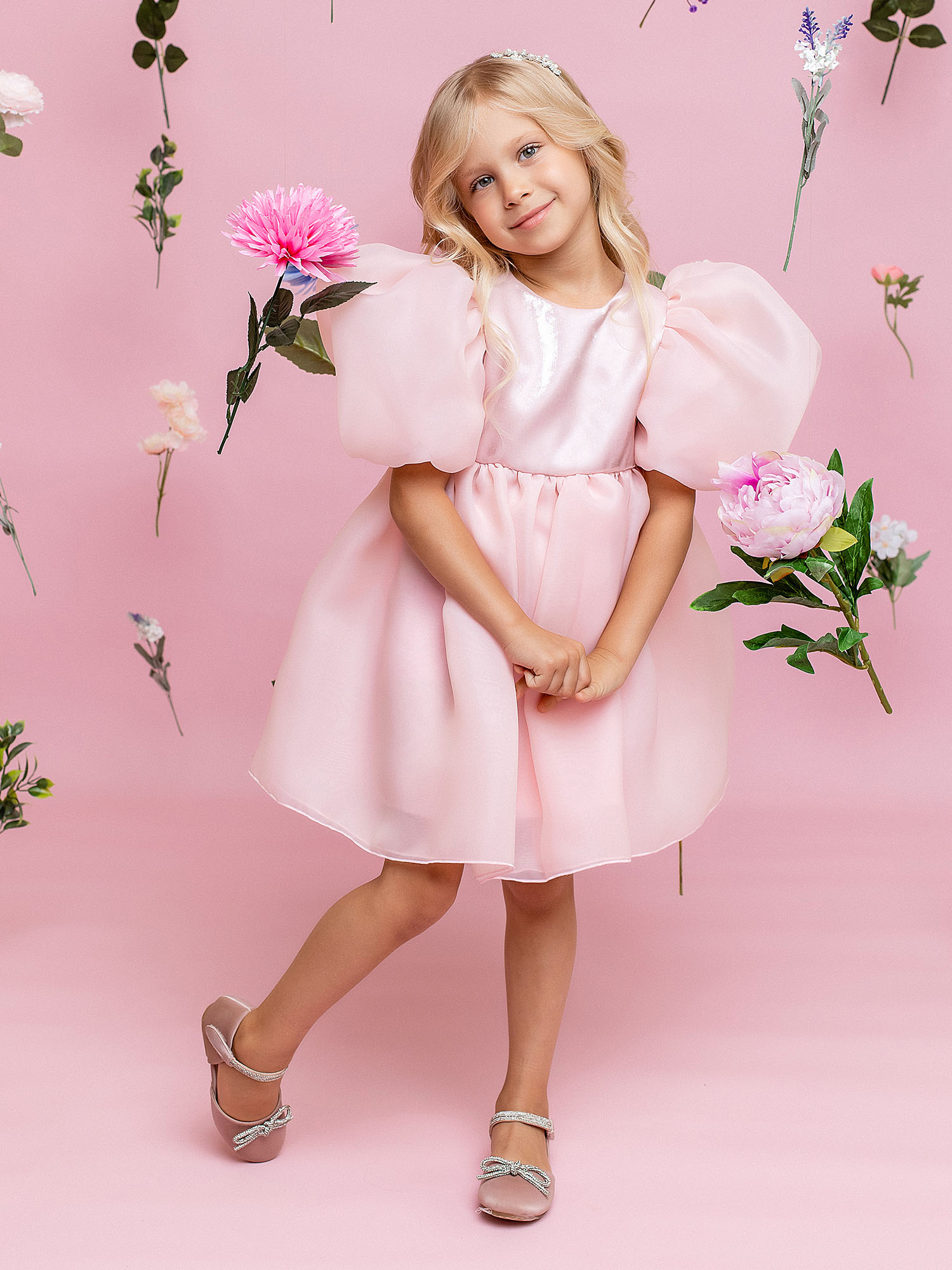Платье детское Batik 031 п23-2 пыльно розовый 116