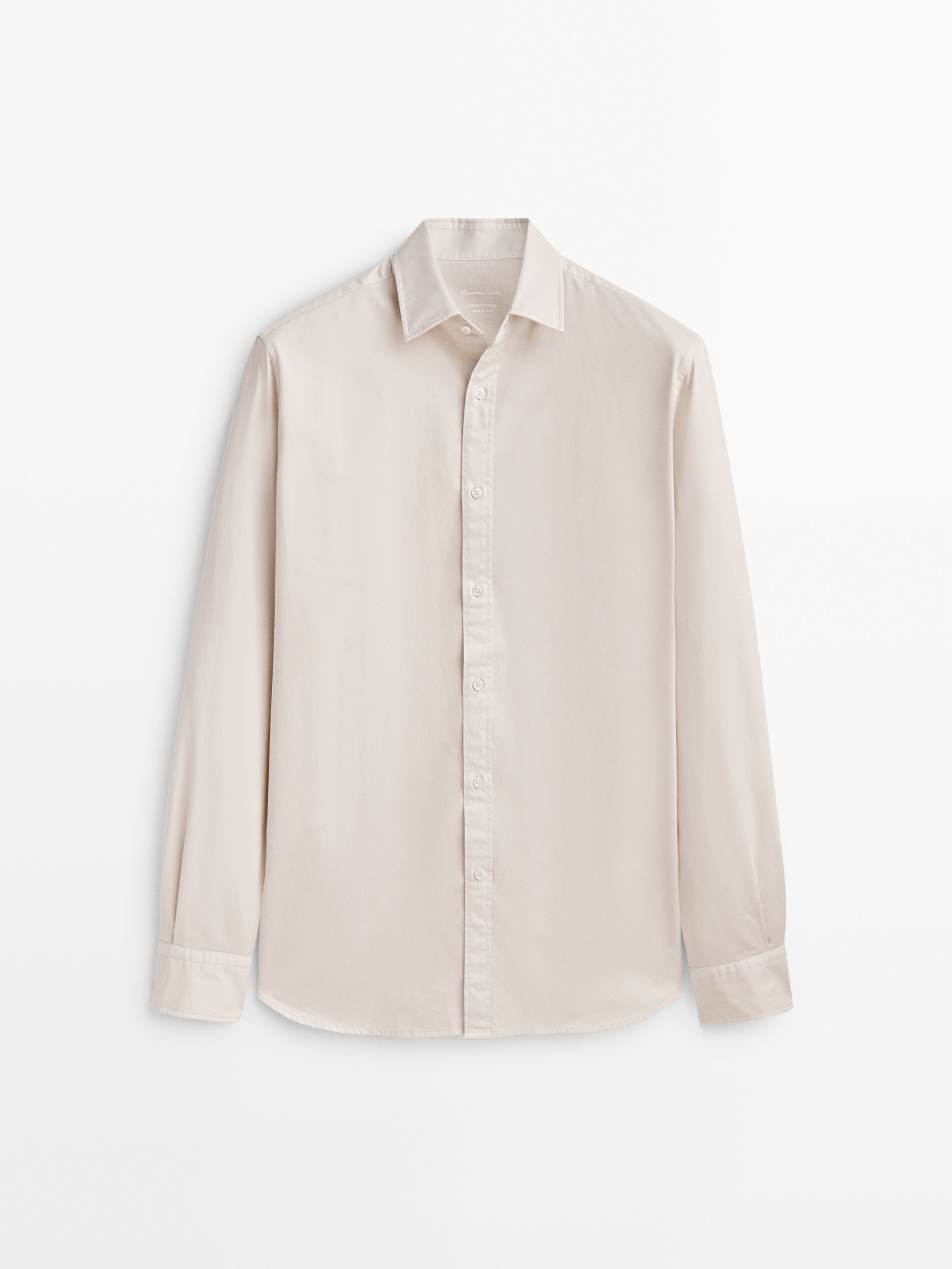 

Рубашка мужская Massimo Dutti 00122329805 серая XL, 00122329805