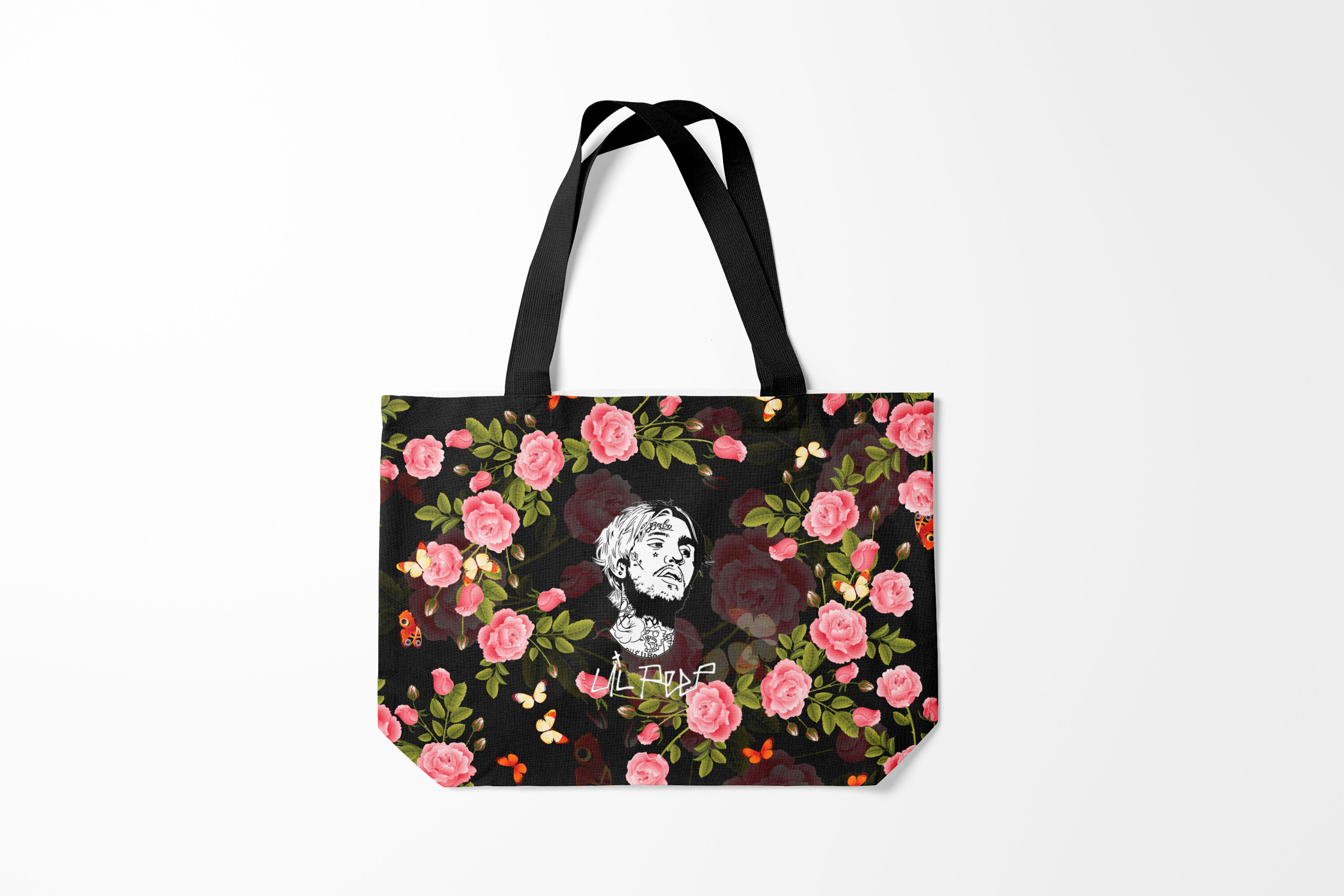 

Сумка шoппер унисекс Burnettie Lil Peep ROSES ЛИЛ ПИП, черный, Lil Peep ROSES ЛИЛ ПИП