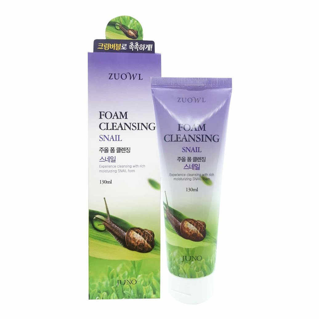 фото Пенка для умывания zuowl foam cleansing snail очищающая с муцином улитки 130 мл