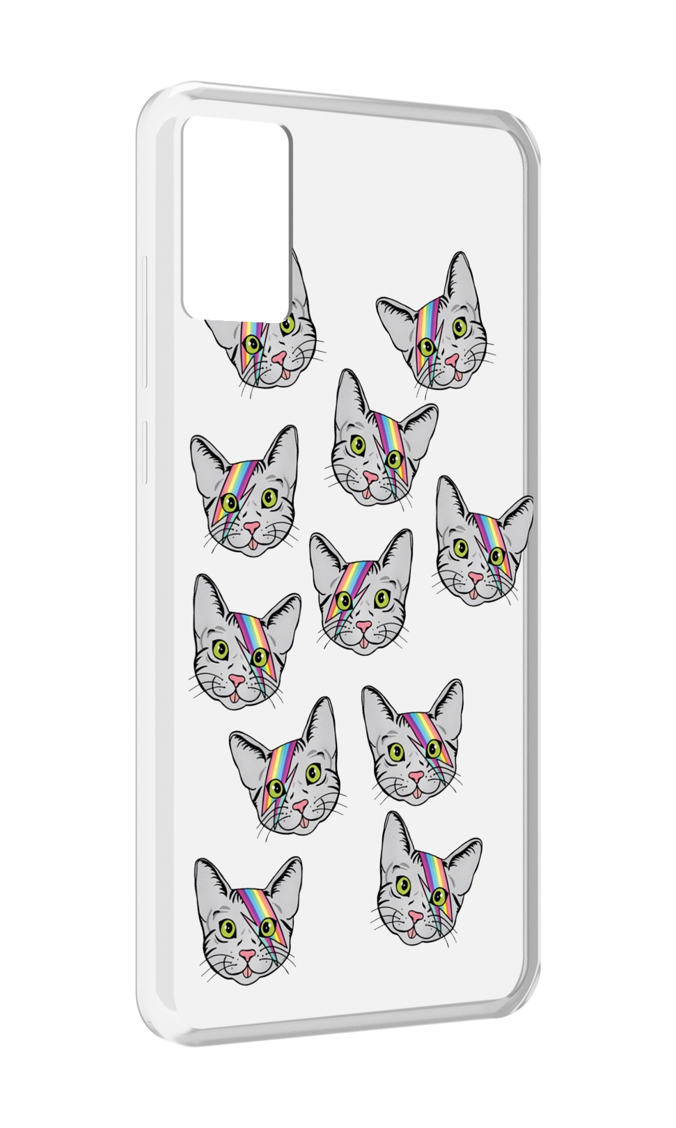 

Чехол MyPads кот-с-молнией-на-лбу для CUBOT P50, Прозрачный, Tocco