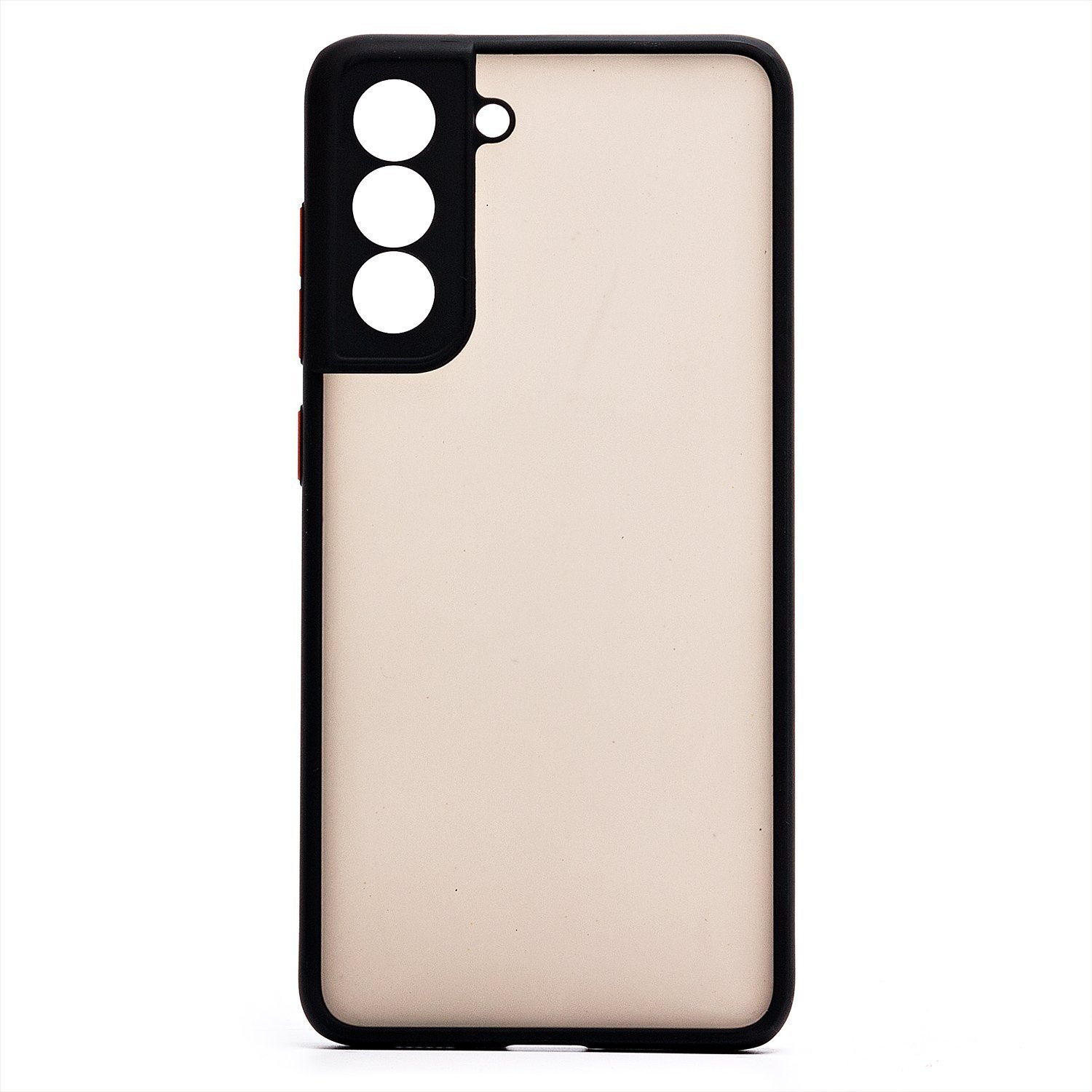 

Чехол Samsung SM-G990B (Galaxy S21 FE) пластиковый с окантовкой <черный>